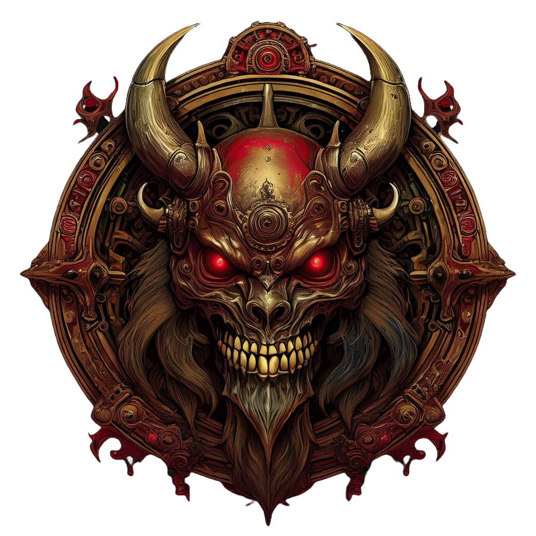 Dark Oracle Logo - gothic style with occult symbols